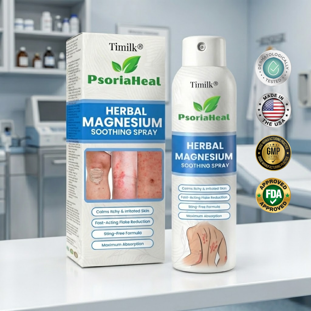 Timilk® PsoriaHeal Herbal Magnesium Soothing Spray⭐