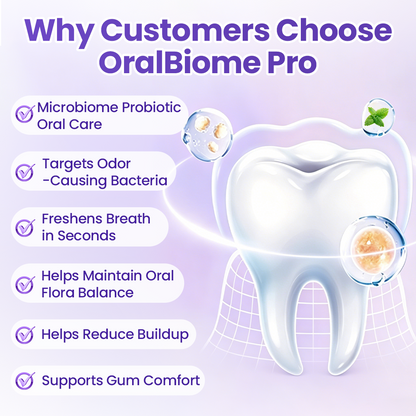 ✨ FRESH-BREATH UPGRADE FOR DAILY USE ✨ Biancat® OralBiome Pro Spray Microbiome Probiotic Spray for Fresh Breath, Gum Comfort & Oral Balance
