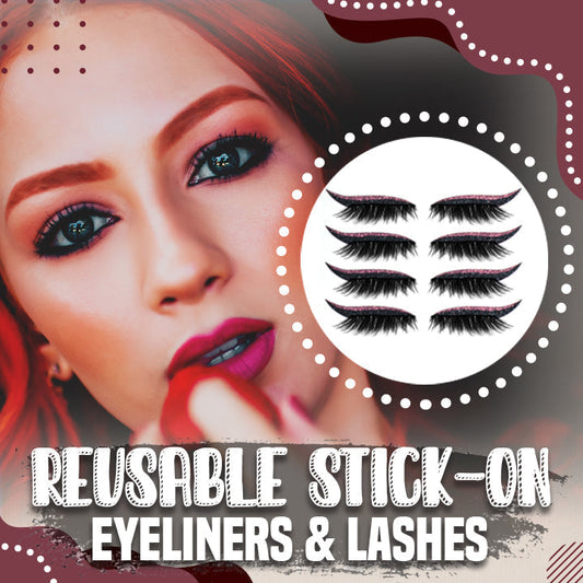 Reusable Stick-On Eyeliners & Lashes