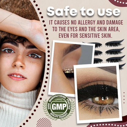 Reusable Stick-On Eyeliners & Lashes